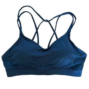 Active by Old Navy Womens Black Strappy Light Support Sports Bra Size Large